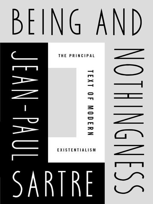 Title details for Being and Nothingness by Jean-Paul Sartre - Available